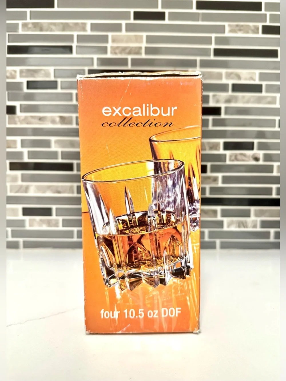 Vintage Circleware Excalibur Collection DOF Whiskey Glasses - Set of 4